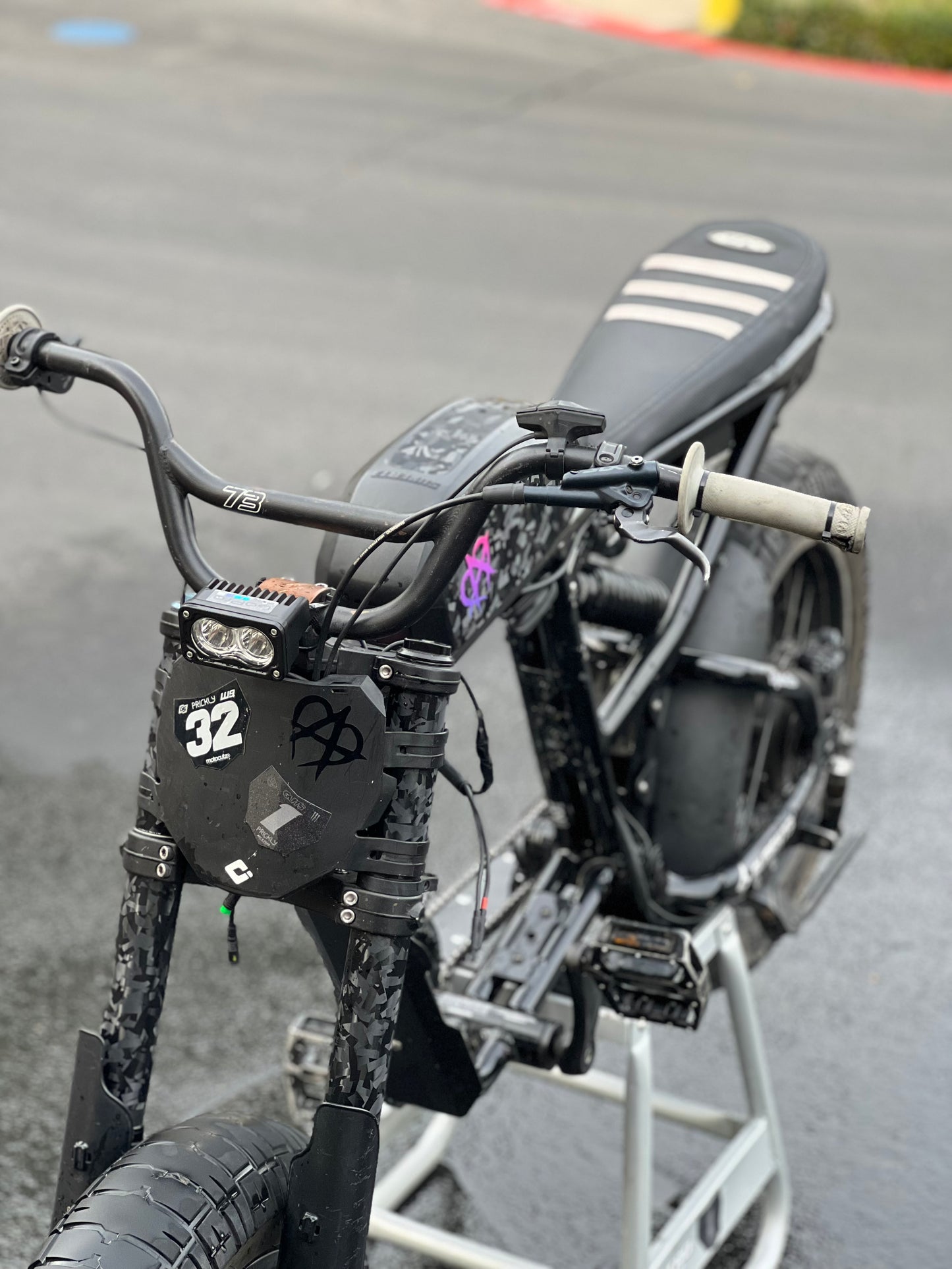 Forged carbon fork wrap