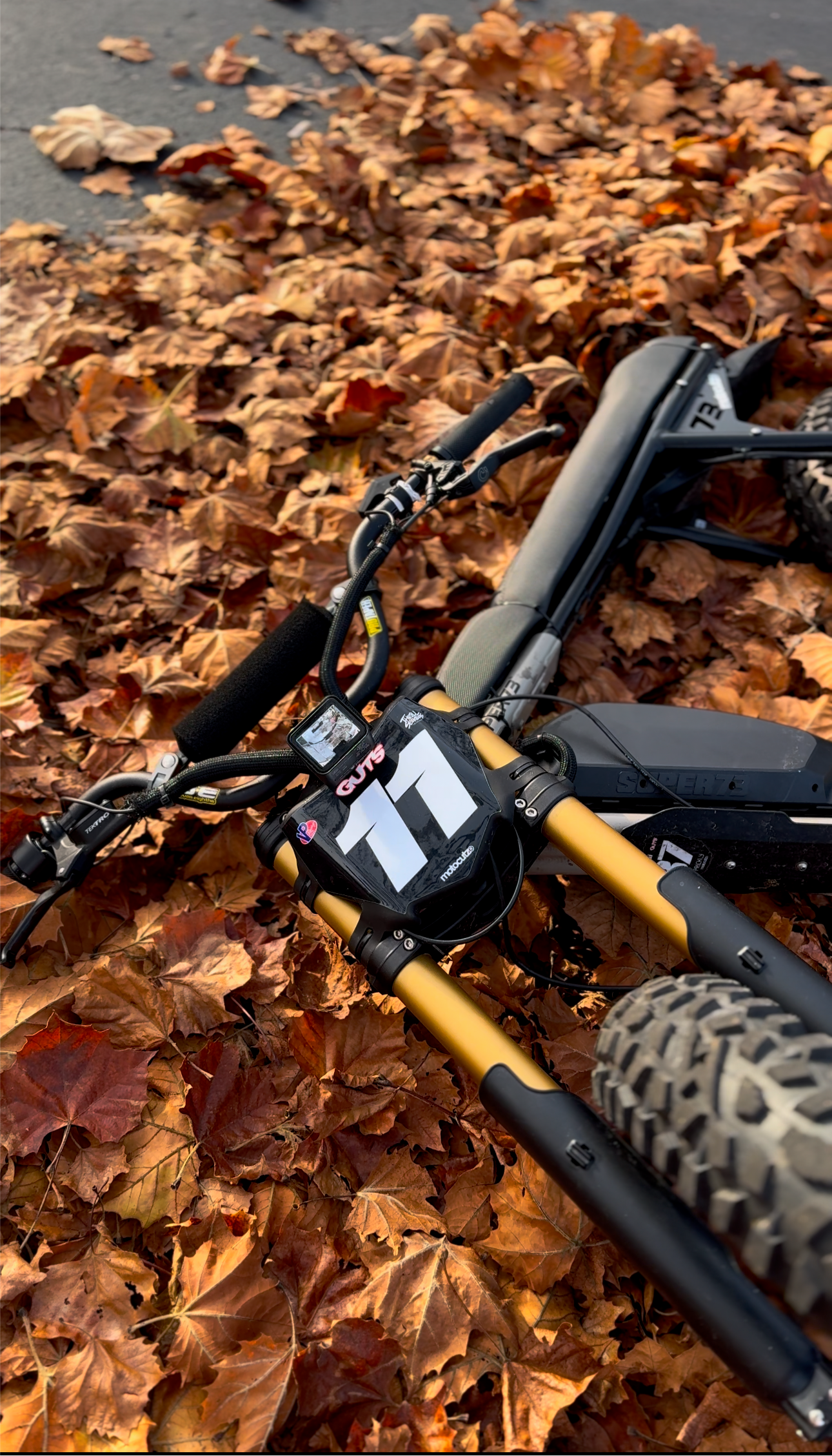 Dark gold fork wrap